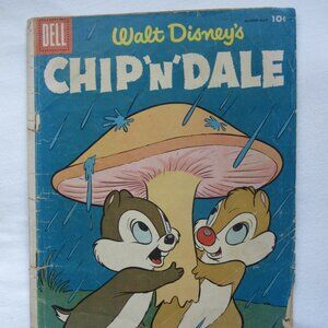1956 Dell Comic Book: Walt Disney's Chip 'N' Dale #5, 10c cover